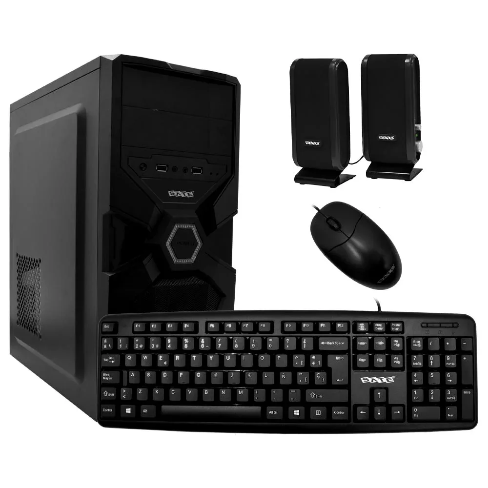 KIT GABINETE CON TECLADO, MOUSE,PARLANTE SATELLITE K731