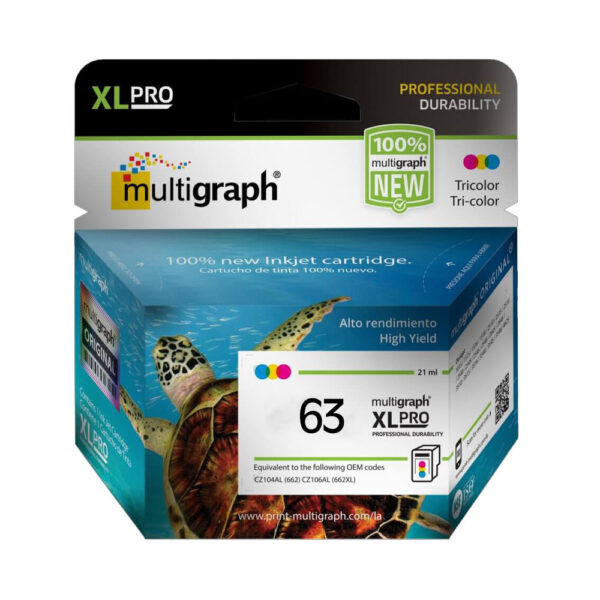 CARTUCHO MULTIGRAPH 63XL 21ML COLOR