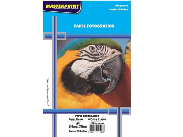 PAPEL FOTO MASTERPRINT A4 150GRAMOS C/ 50 HOJAS