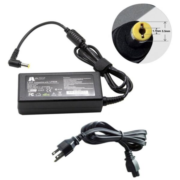 CARGADOR GENERICO P/NB ACER 19V 3.42A 110V MODEL 190342