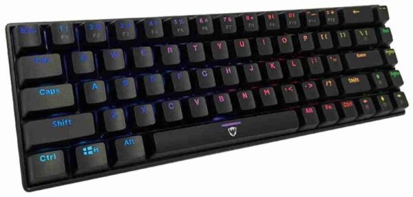 TECLADO SATE MECANICO GK-55 MINI RGB BLUE BT/USB