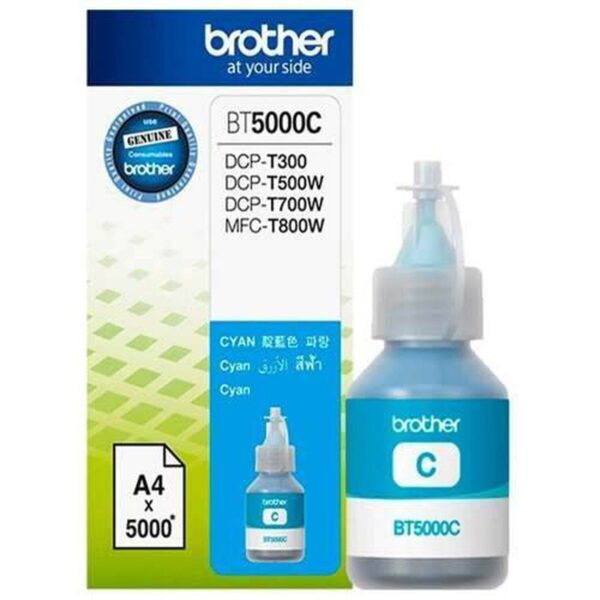 TINTA BROTHER BT5001C CYAN 41.8ML - Imagen 2