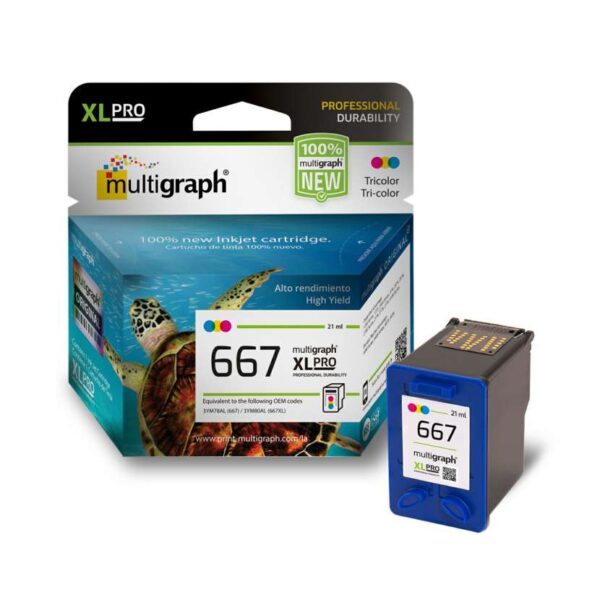 CARTUCHO MULTIGRAPH 667XL COLOR 21ML - Imagen 2