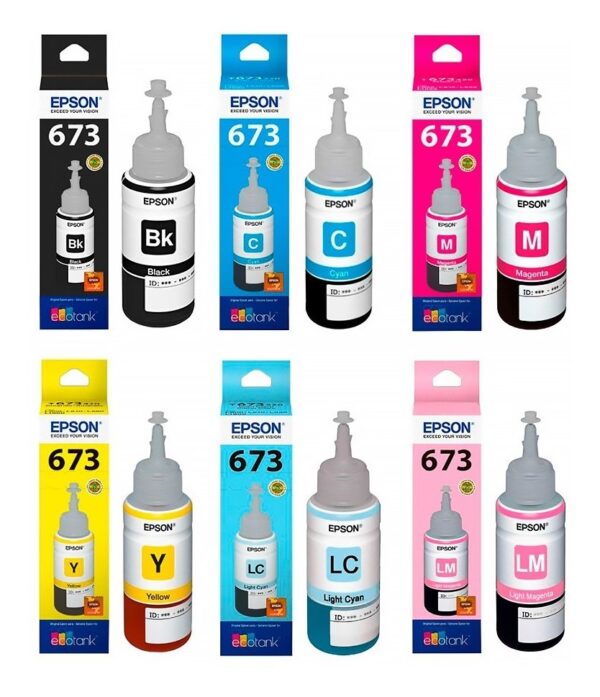 TINTA EPSON 673 CYAN LIGHT 70ML - Imagen 2